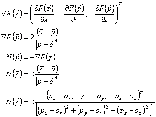 Normal of density function